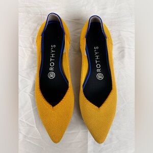 Rothy's Yellow and Blue Women's Flats